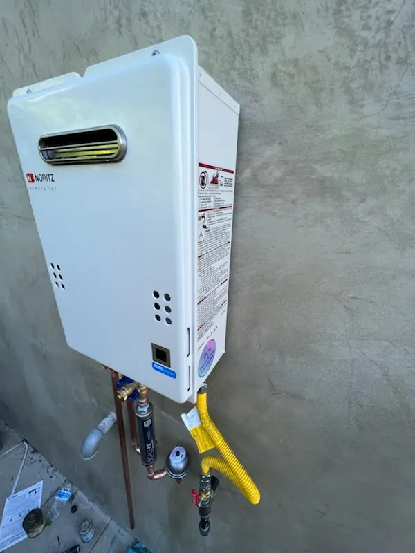 Tankless water heater installation for Bishops Corner homes